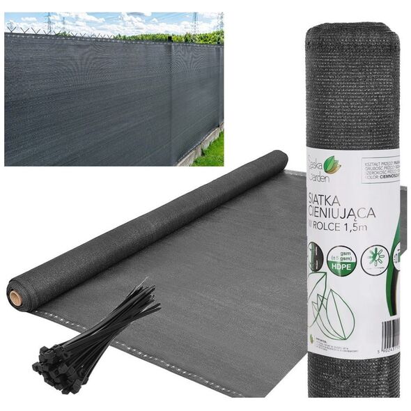 Δίχτυ σκίασης 140g/m2 1,5x25m σκούρο γκρι 14442948 5902431061726