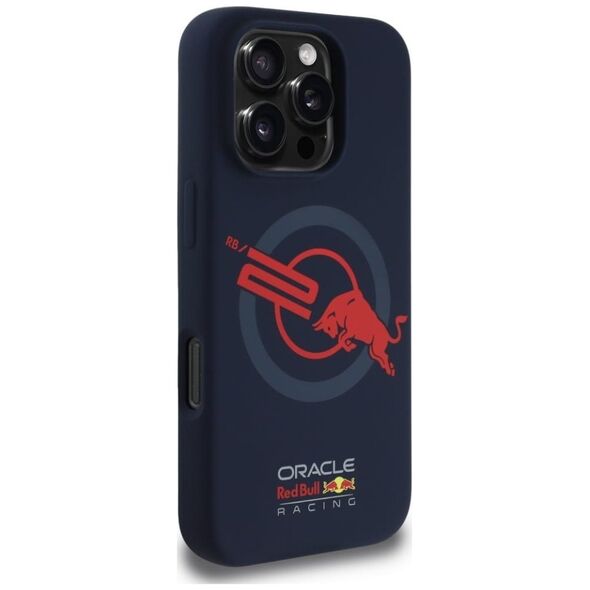 Etui Red Bull HC Silicone ORBR20 Logo     Red Lining do iPhone 16 Pro Max MagSafe granatowy