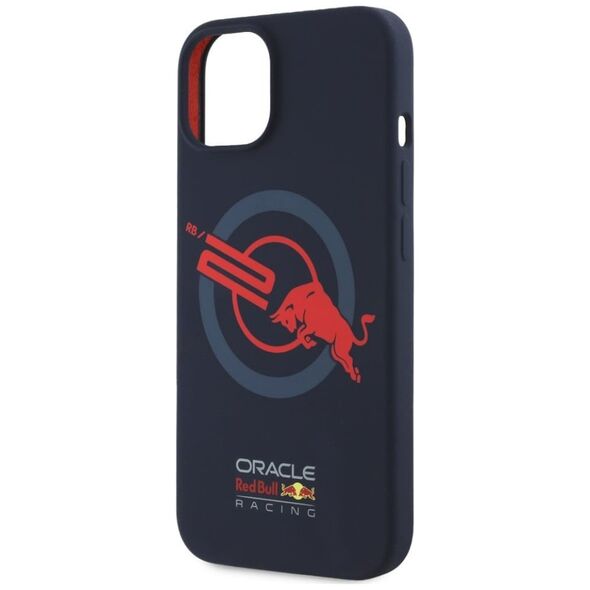 Etui Red Bull HC Silicone ORBR20 Logo     Red Lining do iPhone 15 MagSafe granatowy