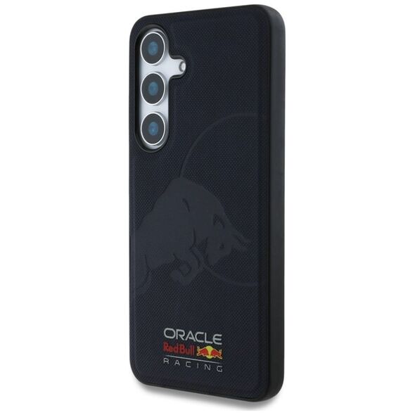 Etui Red Bull Leather Meshed Debossed     Bull MagSafe do Samsung Galaxy S25 granatowy