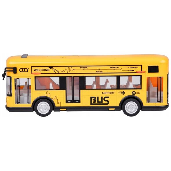 Żółty imprezowy autobus otwierane drzwi dźwięki światła muzyka ZA5222