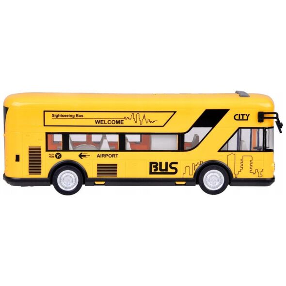 Żółty imprezowy autobus otwierane drzwi dźwięki światła muzyka ZA5222