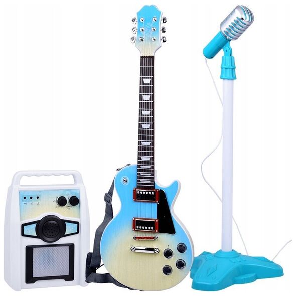 Gitara Elektryczna z Mikrofonem i Wzmacniaczem dla Dzieci Karaoke IN0171