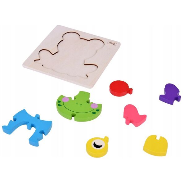 Żabka Puzzle drewniane Edukacyjna układanka dla dziecka ZA5371