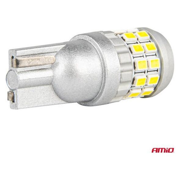 Żarówki LED CANBUS T10 W5W 30SMD 2016 White 12V 24V AMIO-04233