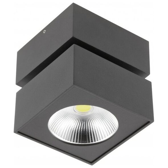 Oprawa Led Czarny Bianco 8W 680Lm 4000K 240V Ip20 36St Kwadrat Ld-Bnc8Wkc-Nb Gtv