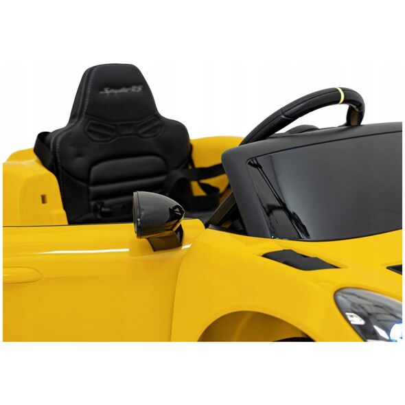 Pojazd Porsche Spyder RS 718 Żółty MP4