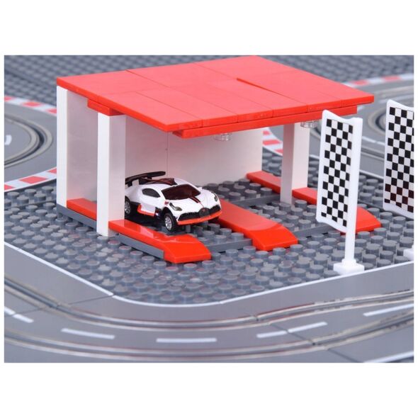 Bugatti Wyścigowy Tor z Klocków 2 Auta na Pilota! Super zabawa RC0664