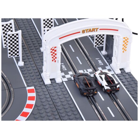 Bugatti Wyścigowy Tor z Klocków 2 Auta na Pilota! Super zabawa RC0664