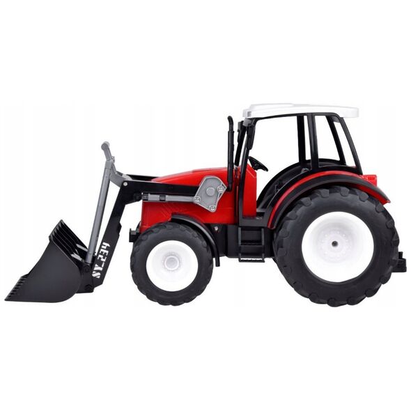 Duży Czerwony Traktor z Ruchomym Ramieniem i Wielkimi Kołami RC0666