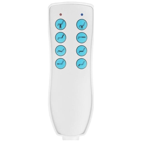 FOTEL KOSMETYCZNY ELEKTR. AZZURRO 869A OBROTOWY 4 SILN. SZARY
