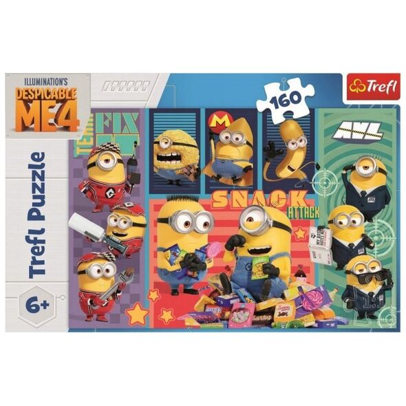 Trefl Puzzle 160 elementów Minionkowa radość, Minionki