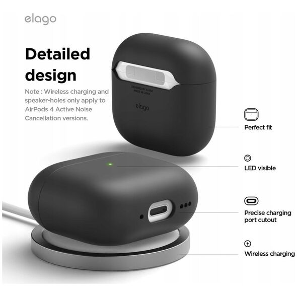 Elago AirPods 4 Hybrid Case - etui do AirPods 4 czarne - Gwarancja bezpieczeństwa. Proste raty. Bezpłatna wysyłka od 170 zł.