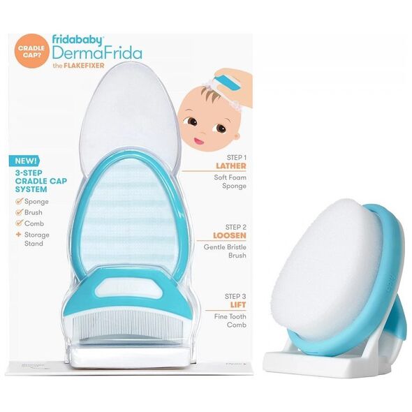 FRIDA_Frida Baby DermaFrida 3-funkcyjny zestaw do pielęgnacji skóry głowy z ciemieniuchą