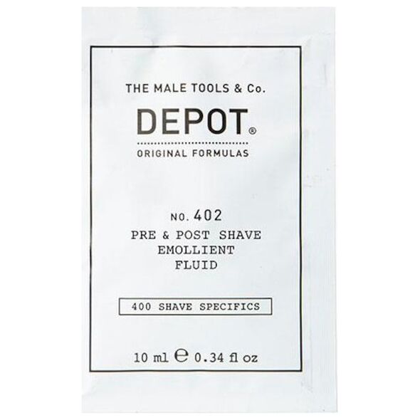 Molton Brown Depot, 400 Shave Specifics No. 402, αιθέρια έλαια, καταπραϋντικό, υγρό πριν και μετά το ξύρισμα, 10 ml για άνδρες 14033888 8032274060932