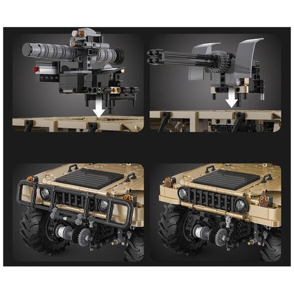 Jokomisiada Zestaw klocków 3935-ele Auto wojskowe Humvee 1:18 ZA5252