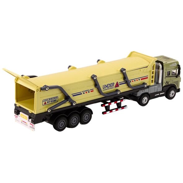 LeanToys Ciężarówka Z Przyczepą TIR Pojazd Transportowy 1:24  Dźwięki Światła