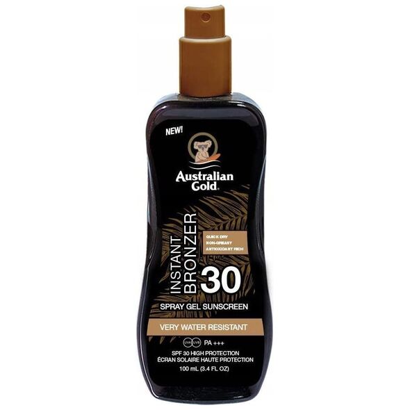 Australian Gold	 Australian Gold SPF30 Spray Gel Z Bronzer 100ml