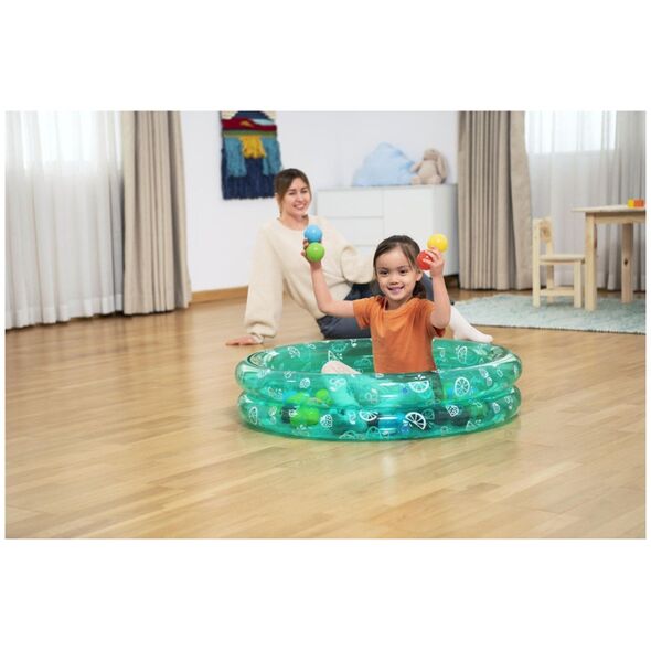 Basenik Zielony 91x20cm + Piłeczki BESTWAY