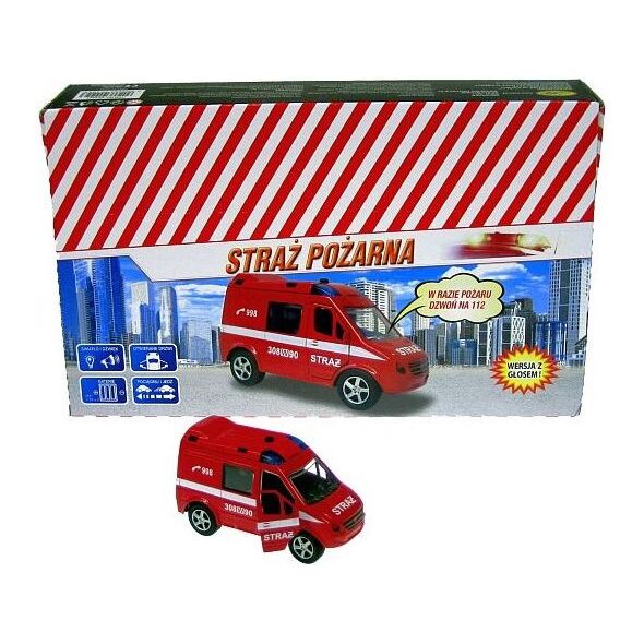 Hipo Auto Straż 11cm z głosem (HKG092)