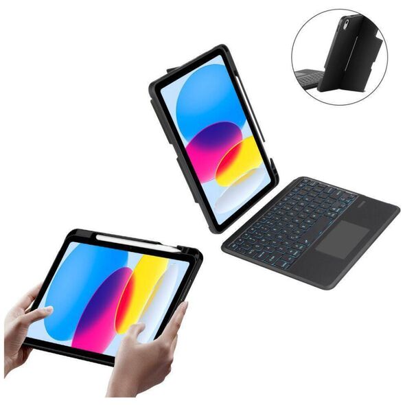 Case APPLE IPAD 10.9 (10GEN) Tech-Protect SCMag Pen + Keyboard black 5906302310296