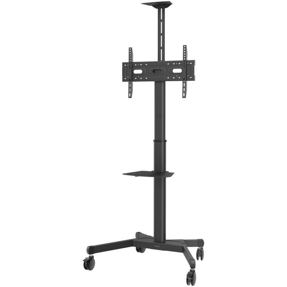 VISION Professioneller Display-Bodenstander - LEBENSLANGE GARANTIE - Stahlkonstruktion - Trolley passt fur Displays 31-80" mit VESA-Grossen bis zu 600 x 400 - Dreht von Hoch- zu Querformat - Kurbelgriff zur Hohenverstellung - Neigungsverstellung - Lap