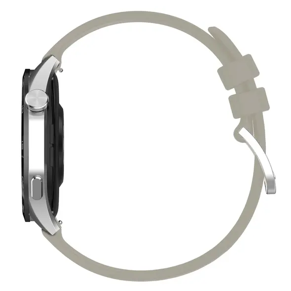 Bizon Strap Watch Silicone Pro Huawei Watch GT 5 Pro 42mm/GT 5 41mm/GT 4 41mm light grey