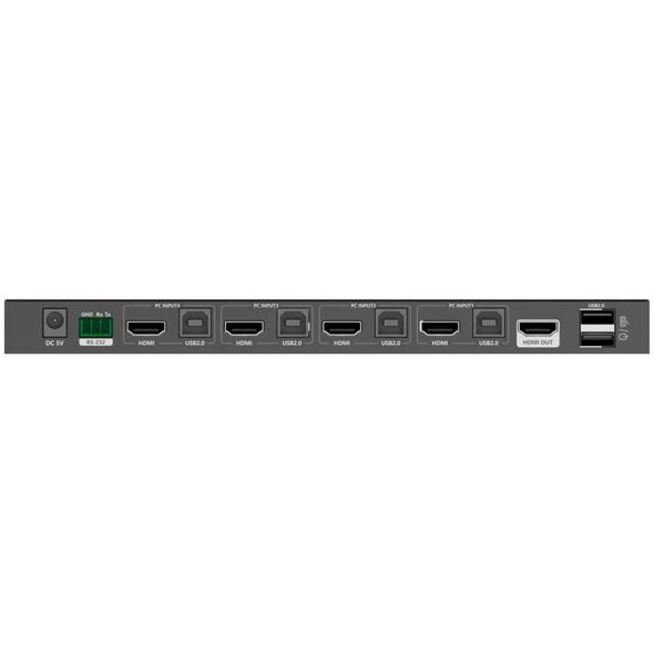 Καλώδιο PremiumCord Διακόπτης PREMIUMCORD HDMI, 4K@60Hz HDMI2.0 KVM 4:1, με κάλυμμα καλωδίου 13217681 8592220023409