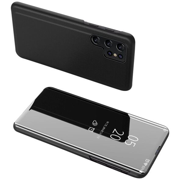 Θήκη Hurtel Clear View για Samsung A05s με πτερύγιο - μαύρο 13319785 9145576284209