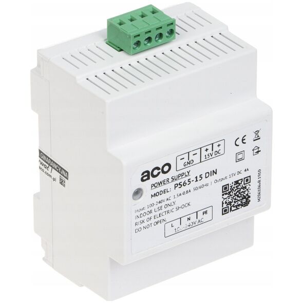 ZASILACZ IMPULSOWY PS65-15-DIN ACO