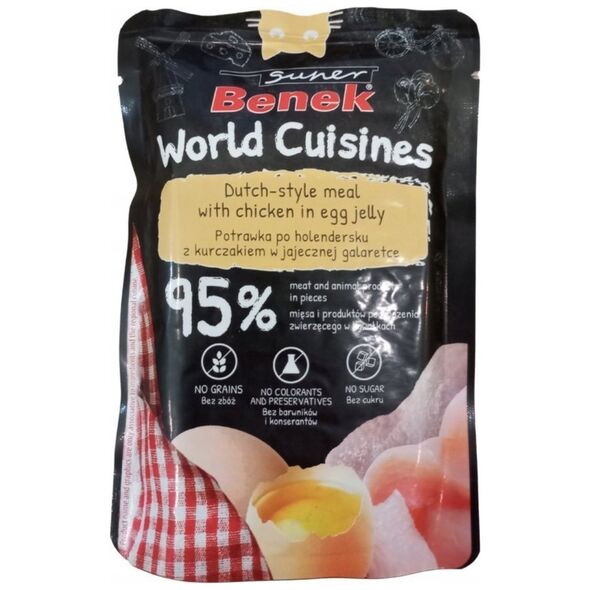 SUPER BENEK  SASZ.KOT 100g  WORLD         CUISINES KURCZAK W JAJECZNEJ GALARETCE