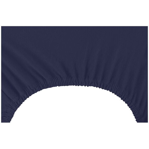 Decoking Prześcieradło Fitted/amber/navyblue/80-90x200+30 cm