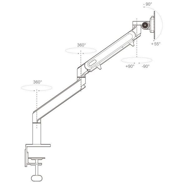 Hagor Uchwyt biurkowy na monitor 15" - 32" (8715)