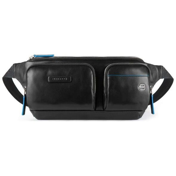 Piquadro Piquadro, Μπλε τετράγωνο, Γνήσιο δέρμα, Fanny Pack, Προϊόντα περιποίησης, CA5578B2V, Μαύρο, 32x14x7 cm, Ανδρικά Για Άντρες 13425147 8024671575706