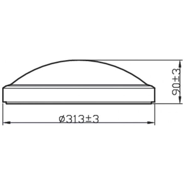 Lampa sufitowa Philips DORIS CL257 EC RD 17W 27K B HV IP44 06