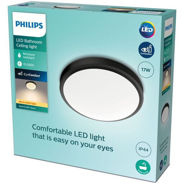 Lampa sufitowa Philips DORIS CL257 EC RD 17W 27K B HV IP44 06
