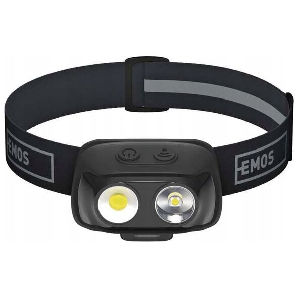 Zibintuvelis ant galvos ikraunamas, LED, 500lm, Li-pol 1200 mAh, EMOS