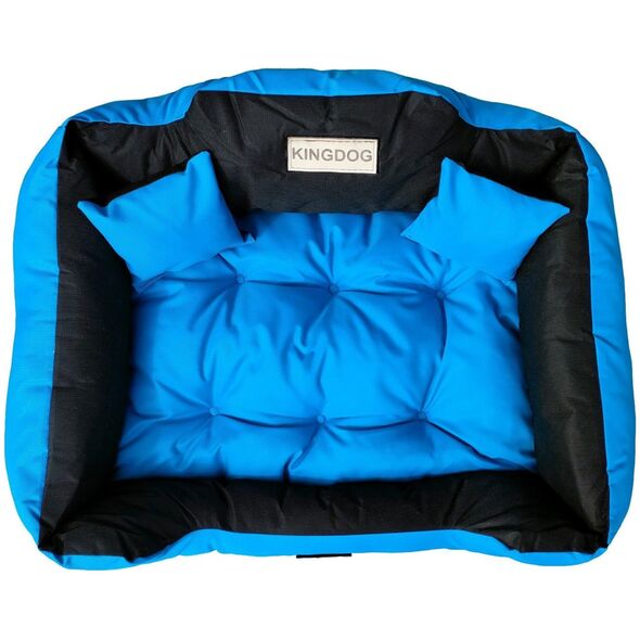 AIO FACTORY Legowisko personalizowane KINGDOG 100x75 niebieskie