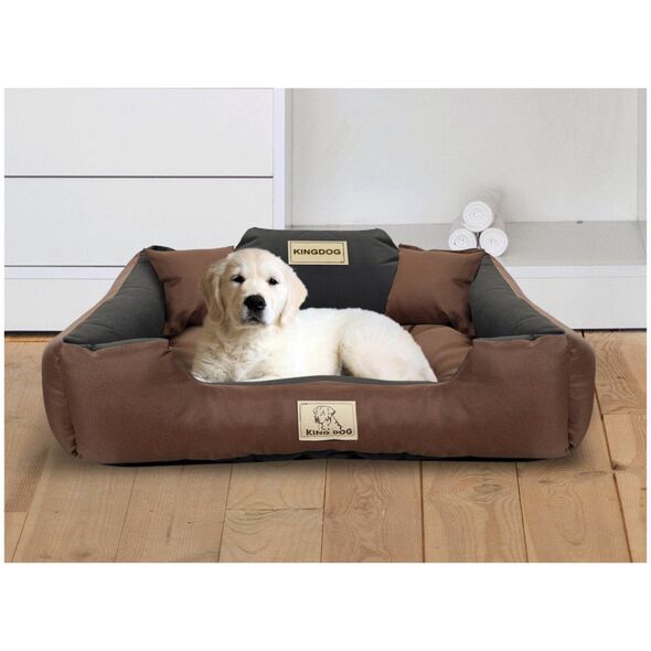 AIO Europe Legowisko dla psa 130x105 Brązowe KingDog
