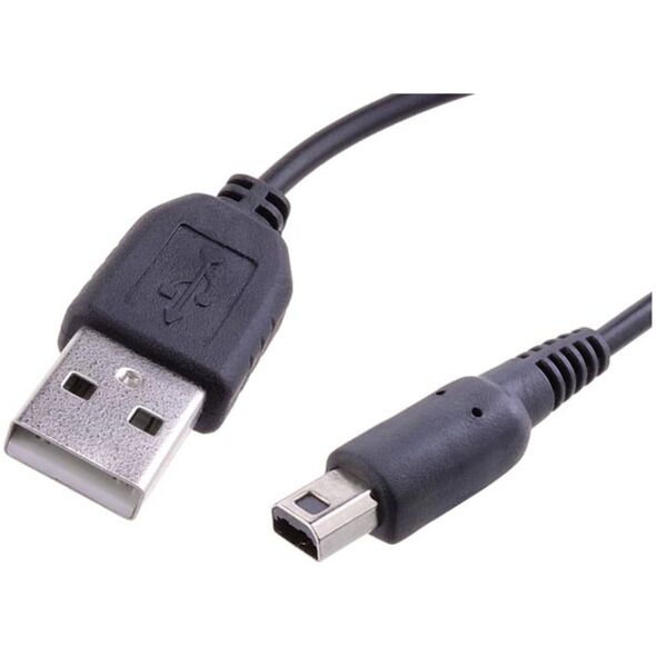 Avacom USB kabel (2.0), USB A M - Nintendo 3DS M, 1.2m, okrągły, czarny
