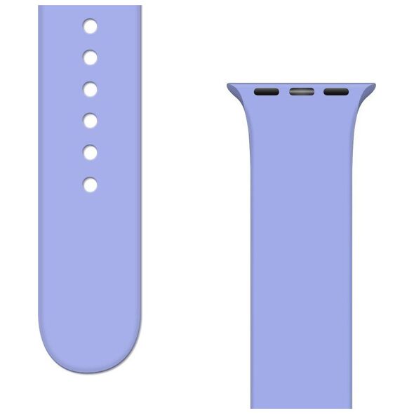 Hurtel Silicone Strap APS silikonowa opaska do Watch 8 / 7 / 6 / 5 / 4 / 3 / 2 / SE (41 / 40 / 38mm) pasek bransoleta do zegarka fioletowy