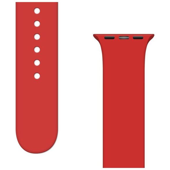 Hurtel Silicone Strap APS silikonowa opaska do Watch 8 / 7 / 6 / 5 / 4 / 3 / 2 / SE (41 / 40 / 38mm) pasek bransoleta do zegarka czerwony