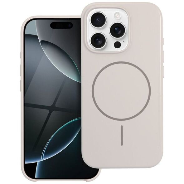 Glossy Mag Cover kompatybilny z MagSafe pasuje do IPHONE 15 PRO MAX biały