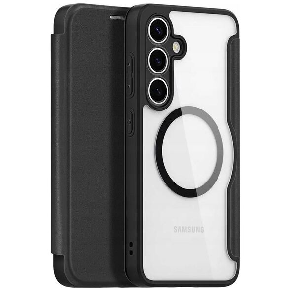 Etui Dux Ducis Skin X Pro na Samsung Galaxy S25+ z MagSafe i portfelem - czarne
