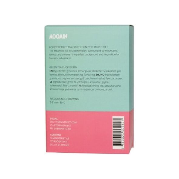 Teministeriet Teministeriet - Moomin Green Tea Chokeberry - Herbata 20 piramidek