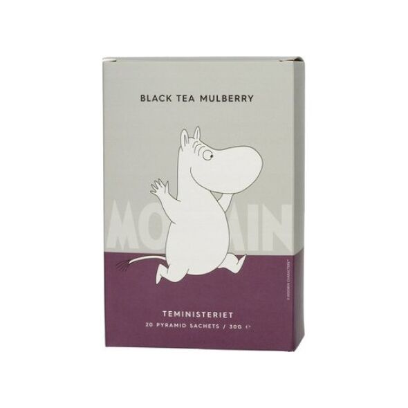 Teministeriet Teministeriet - Moomin Black Tea Mulberry - Herbata 20 piramidek