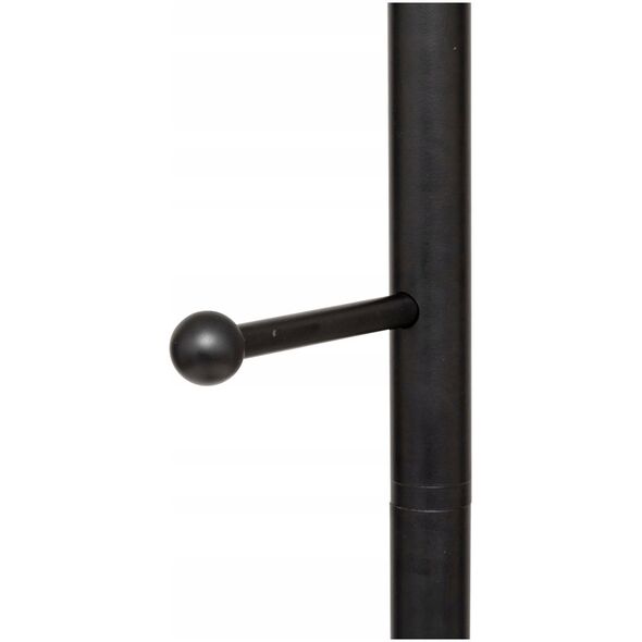 Wieszak na płaszcze BLACKMARBLE z 6 metalowymi uchwytami, 173 cm