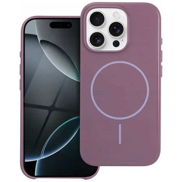 Premium Glossy Mag Cover kompatybilny z MagSafe i Camera Control button pasuje do IPHONE 16 fioletowy