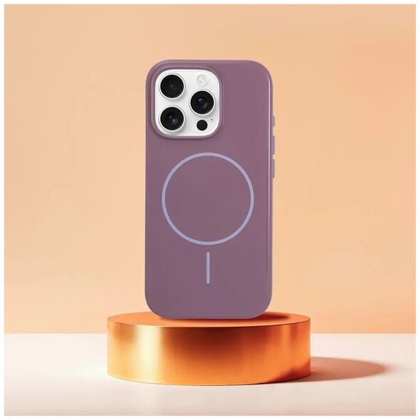 Premium Glossy Mag Cover kompatybilny z MagSafe i Camera Control button pasuje do IPHONE 16 fioletowy