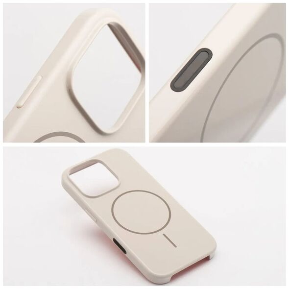 Premium Glossy Mag Cover kompatybilny z MagSafe i Camera Control button pasuje do IPHONE 16 biały